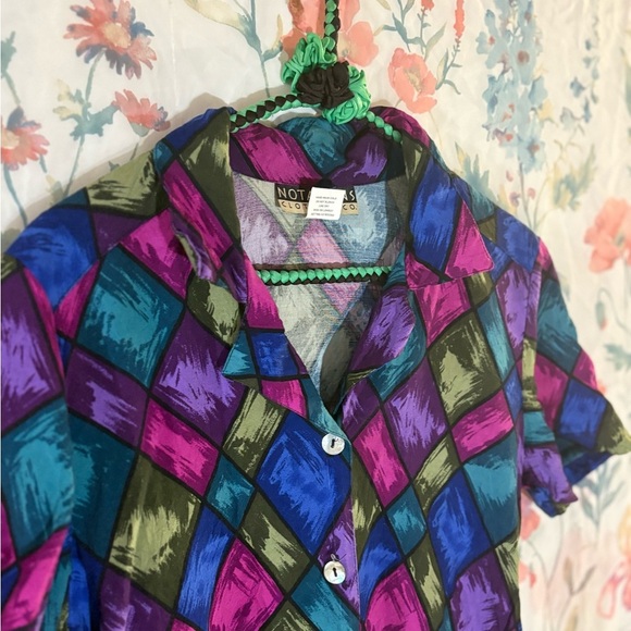 Vintage Notations Argyle Pattern Shirt - Picture 3 of 9